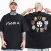 Anime Black Clover Pattern Printed T-shirt Street High Quality Casual T-shirt Anime T-shirt Tops Oversized T Shirt Men Clothing