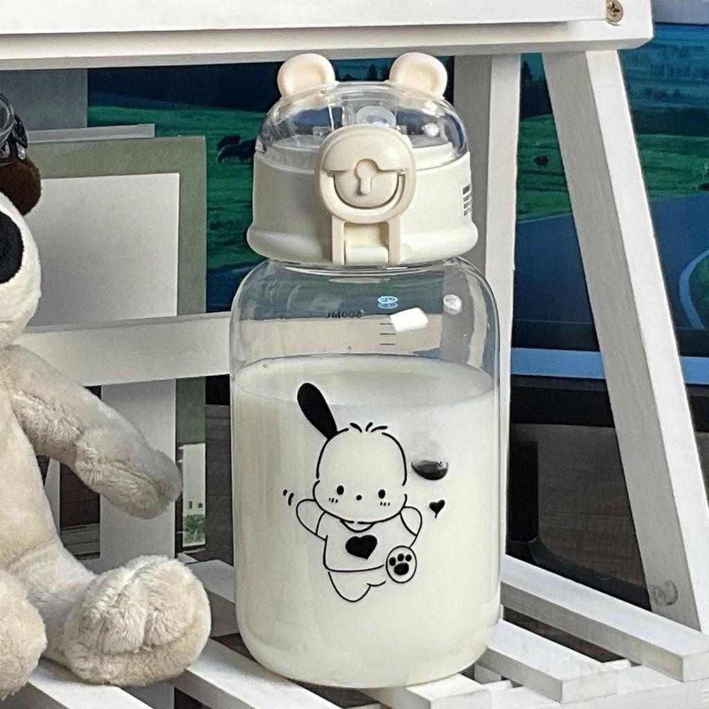 Cute Student Disposable Plastic Cup With Straw For Office And Home Use