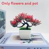 Simulated Potted Pinus Hwangshanensis Artificial Flower For Indoor Decor