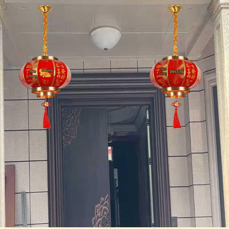 Jun Ding Ying 2025 Outdoor Waterproof Copper Garden Hanging Lantern