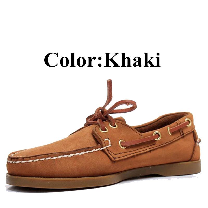 Мужские и женские туфли-лодочки из натуральной кожи, классические туфли Homme Femme Boat, большие размеры, темно-синие, черные, коричневые, фирменные туфли-лоферы A047