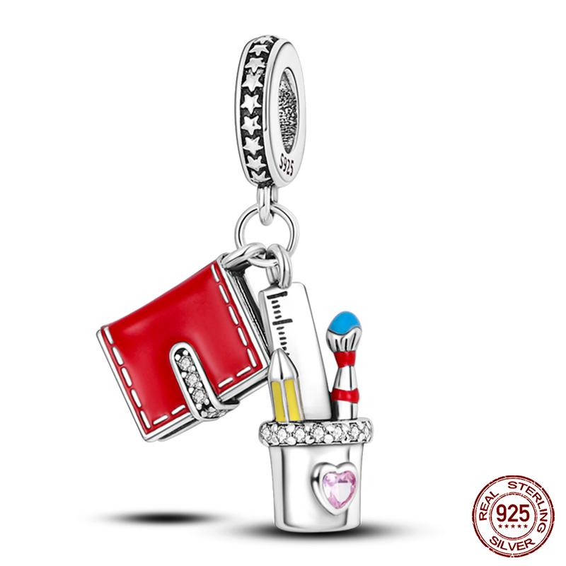 100% Copper Love Strawberry Cherry Red Series Charm Beads For Brand Original Bracelet Diy Fine Jewelry Gift