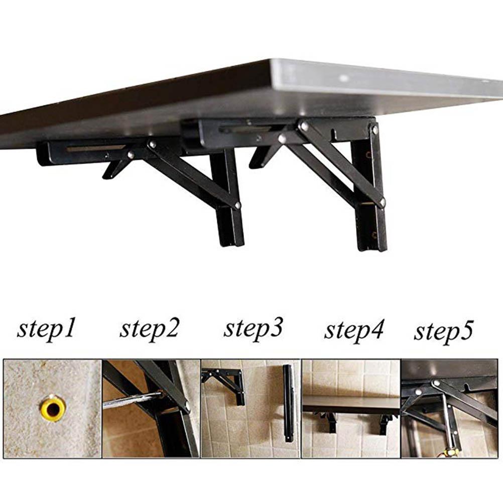 2 шт. Складные кронштейны для полок из нержавеющей стали, складная настенная полка для кронштейна DIY