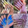 240 шт. 3XL No C Curve Long Coffin Nail Tips Half Cover Clear Extra Long Direct French Nail Tool Supply