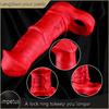 Ma Jie Exotic Condom Penis Ring Enlarged Longened Simulation Penis Set Silicone Sex Toys Couple Toys Lock Essence Set