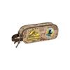 Trousse double - safta - Jurassic World - Multicolore - Caricature - Marron