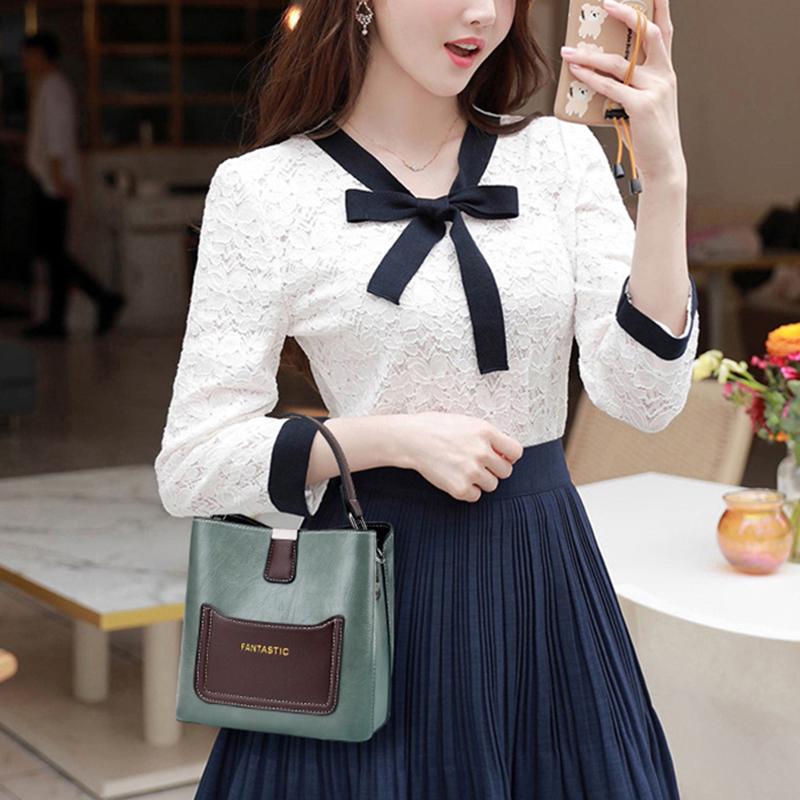 Винтажные роскошные сумки из искусственной кожи, сумки через плечо для женщин, новые модные сумки-ведра большой вместимости