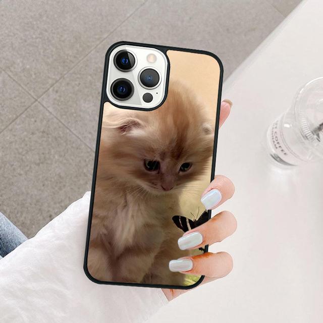 Милые котята кошка Чехол для телефона для iPhone 17 Air 15 16 14 13 12 Pro Max 11 Pro Max Plus Coque Shell