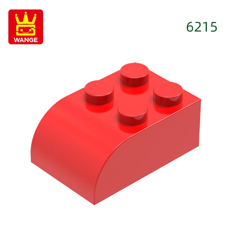 Нетоксичные 60 шт./лот 6215 2x3 Изогнутые строительные блоки Аксессуары Moc Совместимые с классическими кубиками Детские игрушки Конструктор Подарочная коробка