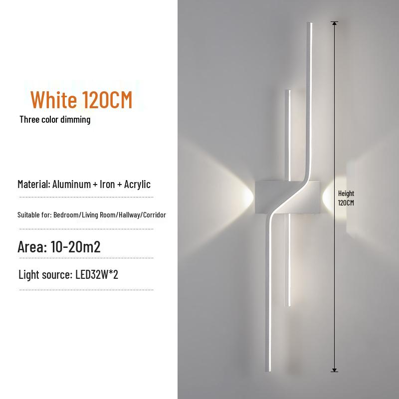 Minimalist Long Strip Light for TV Background, Bedroom, or Staircase Decor