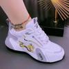 Women Summer Leather Waterproof Casual Sports Shoe  Lightweight Breathable Non-slip Platform Shoes Designer Sneakers