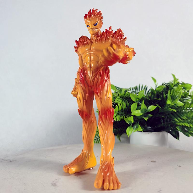20cm Digimon Battle Flame Beast Anime Peripheral Figurines, Table Sets, Model Ornaments And Gifts, Gk Statues