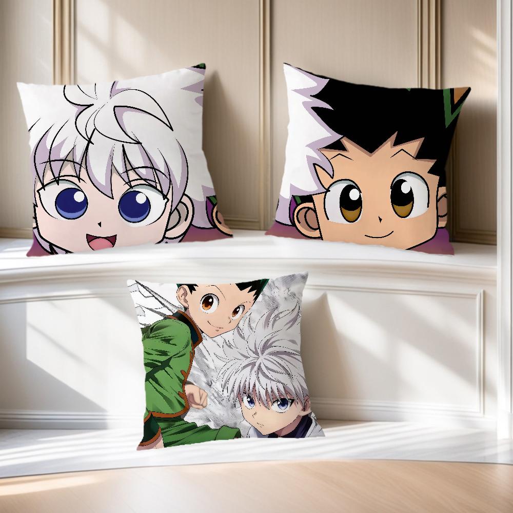 comic anime fanart h-hunter h-hunter Gon killua cushion cover soft Pillow Case for Sofa Living Room Home Decor Protective Covers