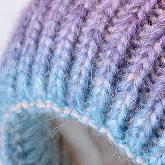 2 шт./комплект женская зимняя шапка и шарф комплект плюшевый мяч декор контрастный цвет плотный