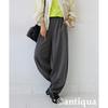 [antiqua] [Antica] punch curve pants ladies bottoms ESA-00219 Onesize 16 charcoal gray