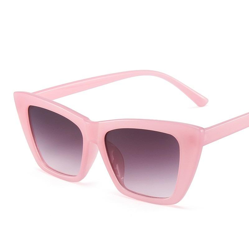 Модные солнцезащитные очки «кошачий глаз» женские ретро квадратные стеклянные солнцезащитные очки женские очки леди очки