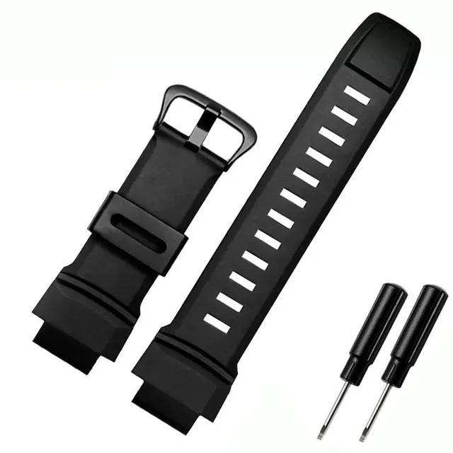 Ремешок для часов Casio PROTREK PRG-200/260/270/500/250G PRW-2500/5100//5000 PRW-2000 PRW-3500 Браслет на запястье Резиновый браслет