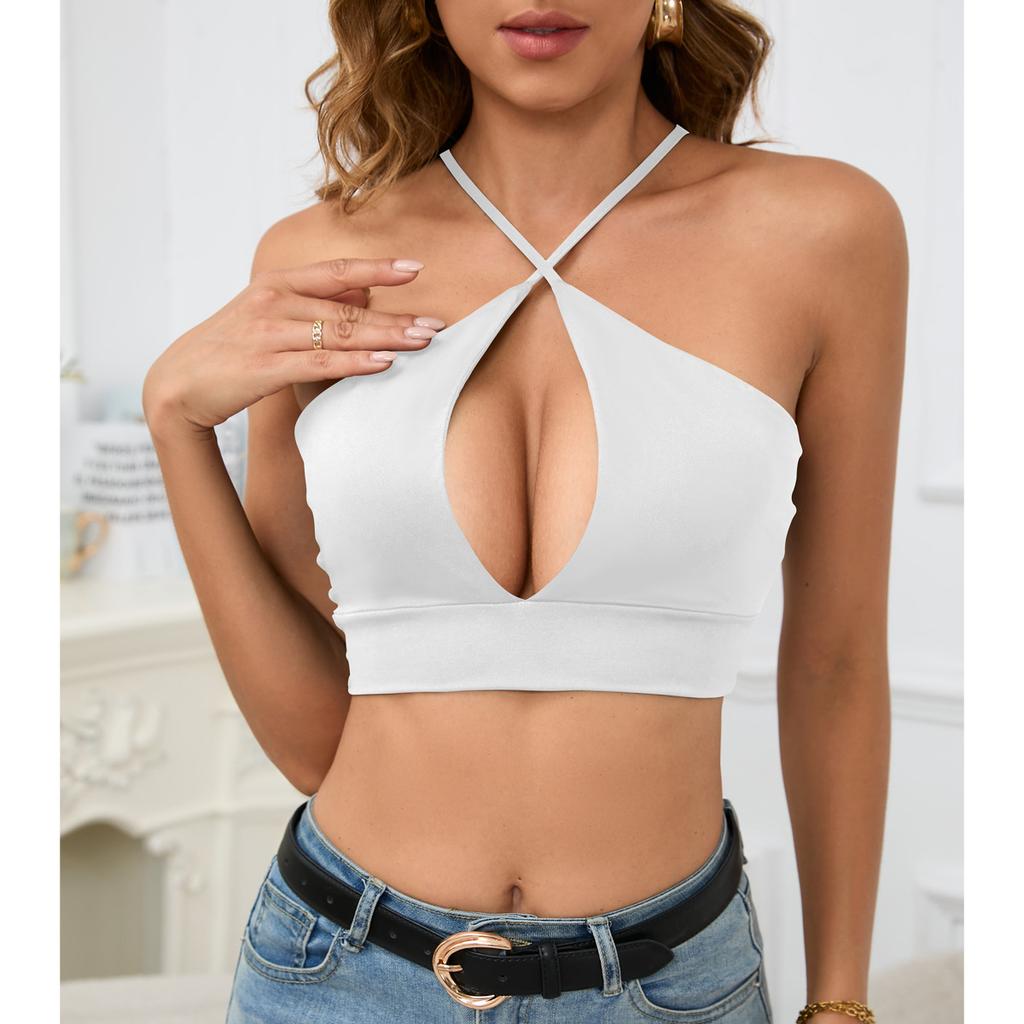 Women's Summer Explosion Small Vest Hollow Suspenders Sexy Tops