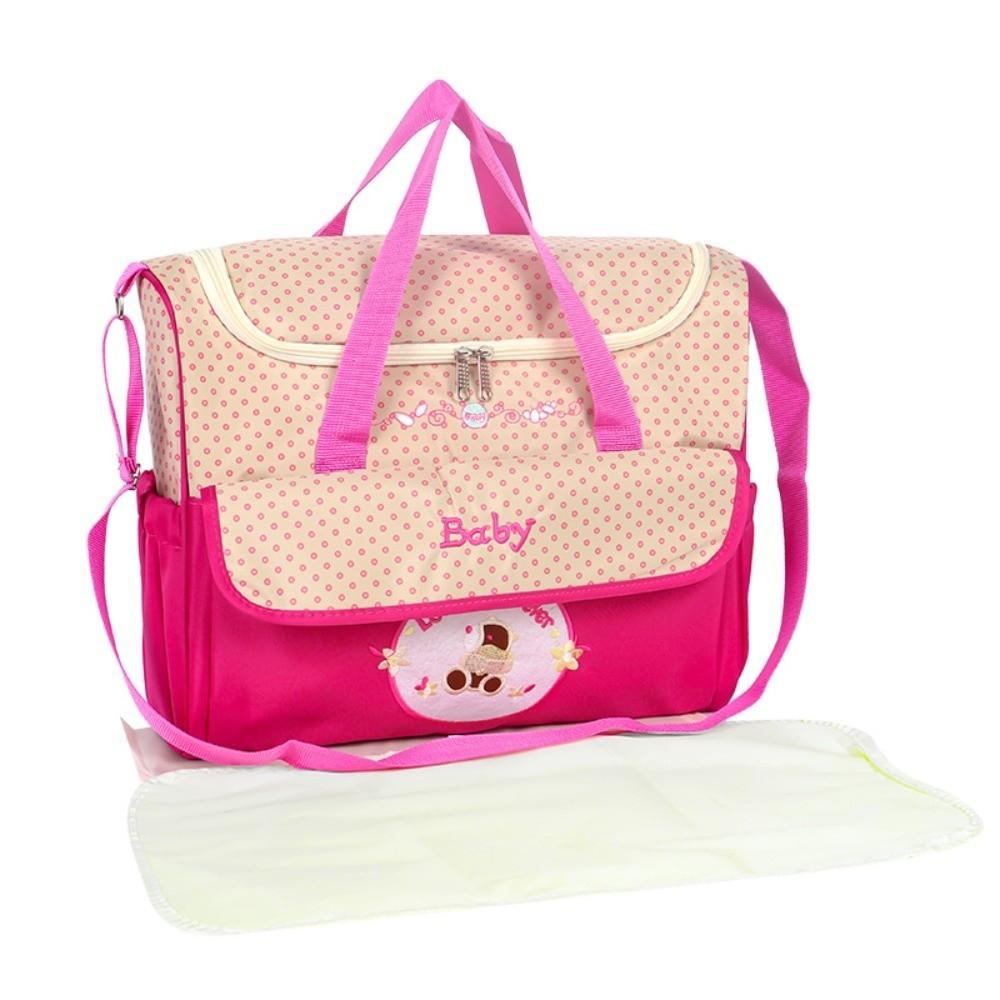 5Pcs/set Multifunctional Baby Diaper Bag Large Capacity Crossbody Bags New Shoulder Bag Mother Baby