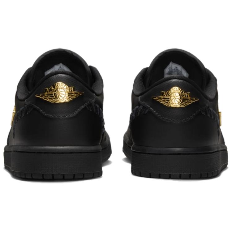 Air Jordan 1 Low Method of Make Black Женские кроссовки металлик-золото FN5032-007