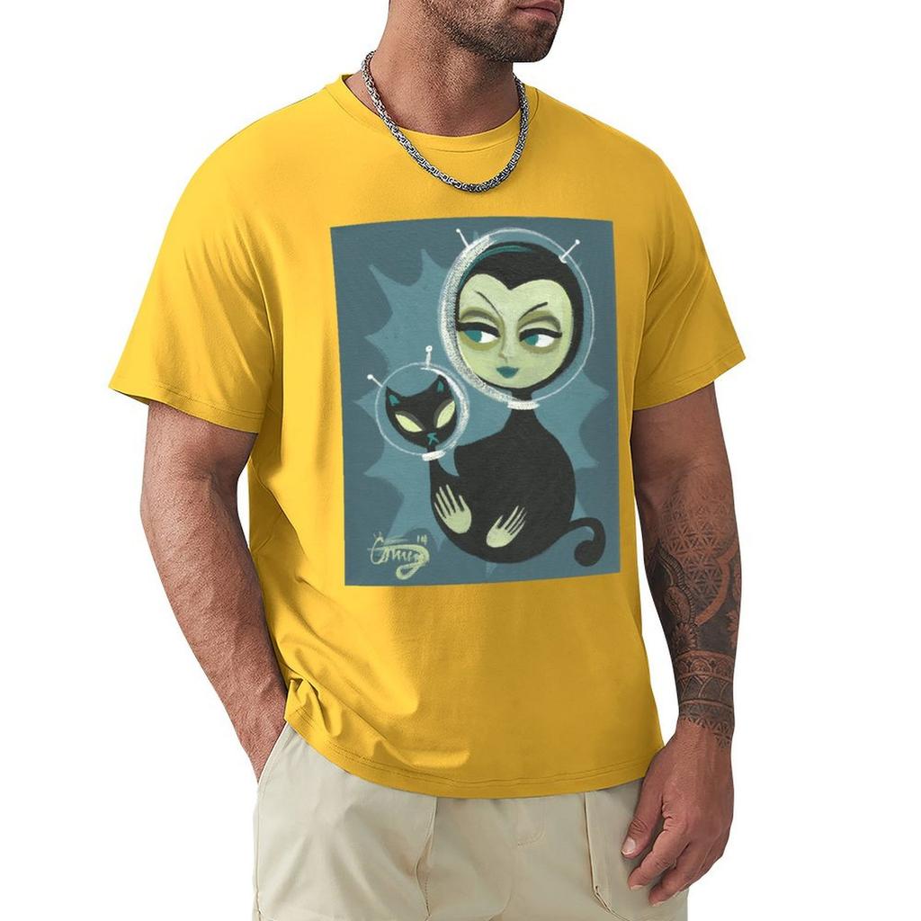 Футболка с коротким рукавом «Марсианская красавица», футболка в стиле аниме, футболка большого размера, графическая футболка, футболка для мужчин