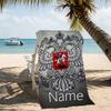 Customizable personalized beach towels Coat of arms of Russia themed designs.Suitable for the beach, yoga, sports;ideal as beach accessories
