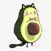 Avo Cat Lawyer Iron On Heat Transfer Printing Vinyl Patches Sticker for Clothes DIY Appliques Washable Patches
