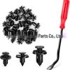 100PCS Nylon Snap Fasteners for Subaru, Mazda, Nissan: Mudguard, Bumper, Wheel Arch Clips
