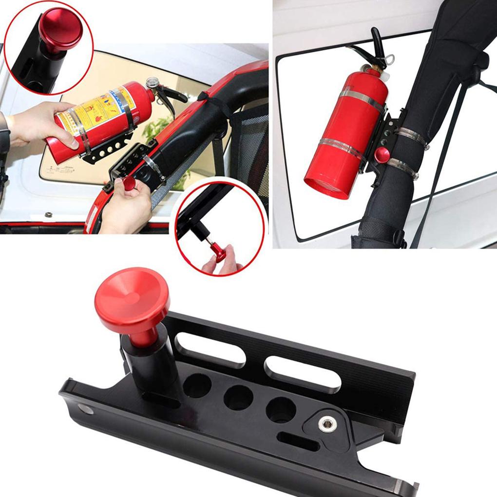 Car Motocycle Extinguisher Mount Bracket Adjustable Fit for Yamaha Polaris Kawasaki Can Am Fire Extinguisher Holder