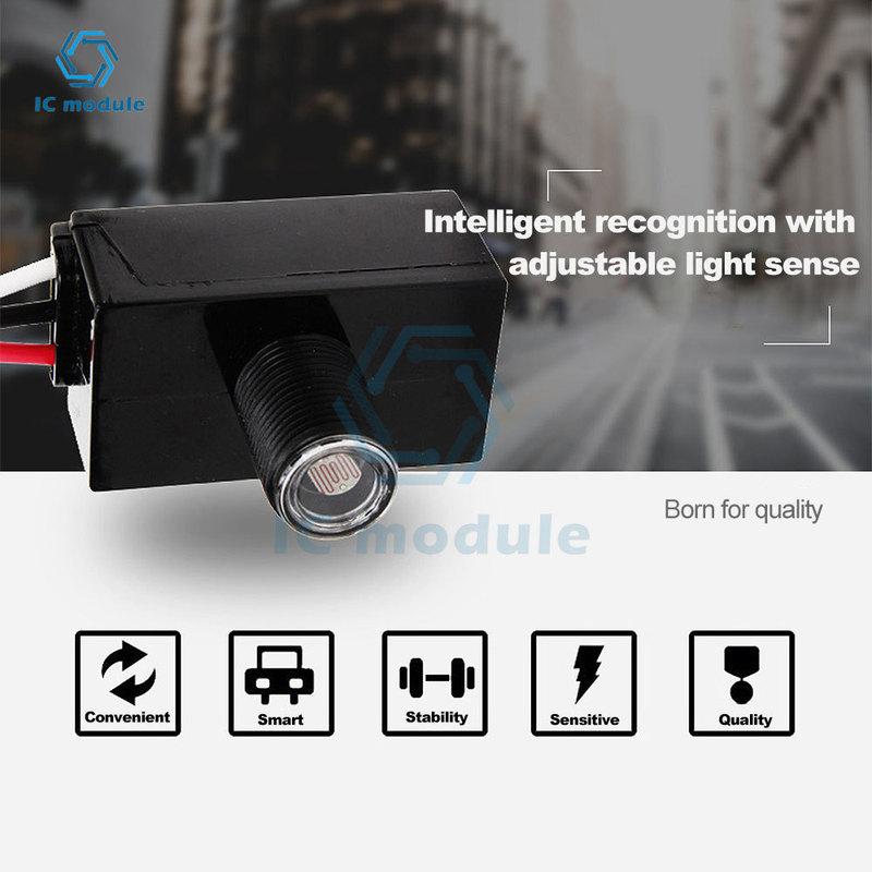 Ac 110V-240V Small Rainproof Street Light Controller Switch Led Light Sensor Switch With Photosensitive Switch