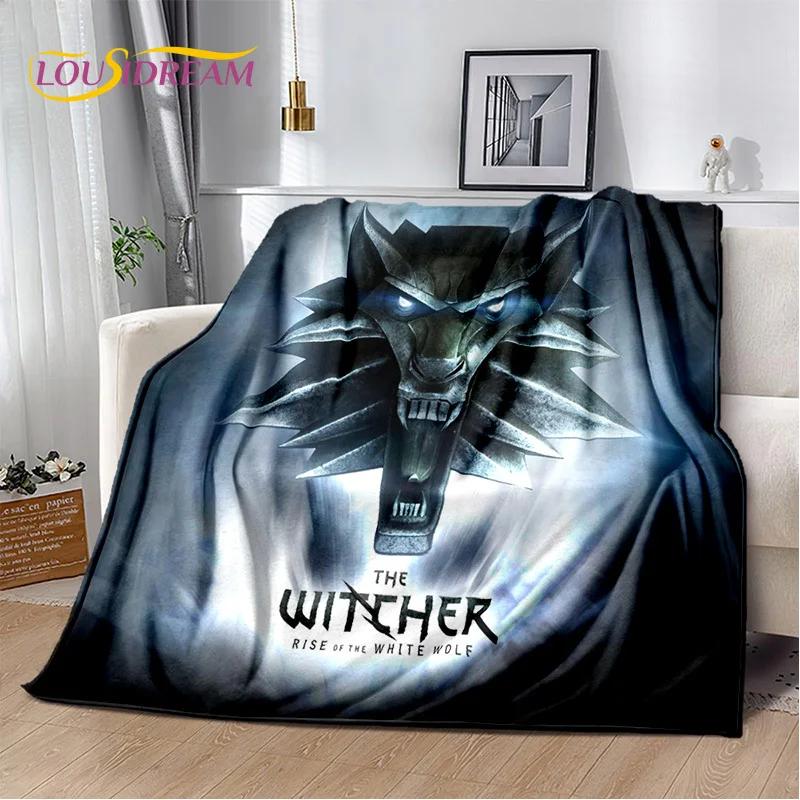 3D The W-Witcher Game Cartoon Soft Flannel Blanket for Beds Bedroom Sofa Picnic,Throw Blanket for Cover Outdoor Leisure Nap Gift