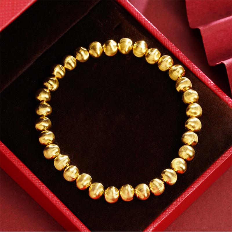 New Vietnamese Sand Gold Bracelet National Trend Style Cat's Eye Bracelet for Women Simple and Versatile Accessories