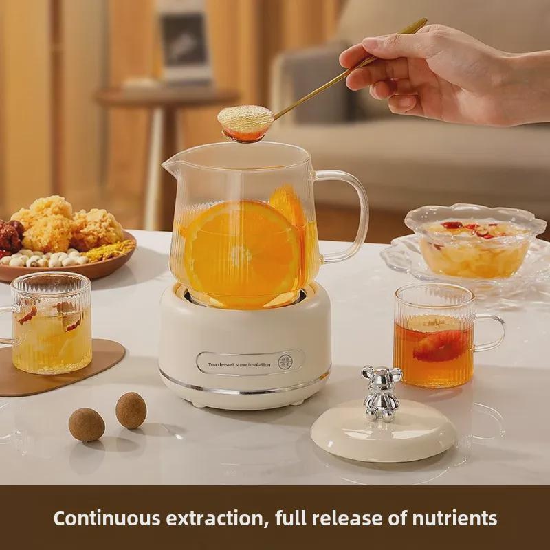 "Multi-functional Glass Tea Maker Kettle for Home and Office - Small Electric Flower Teapot Gift"