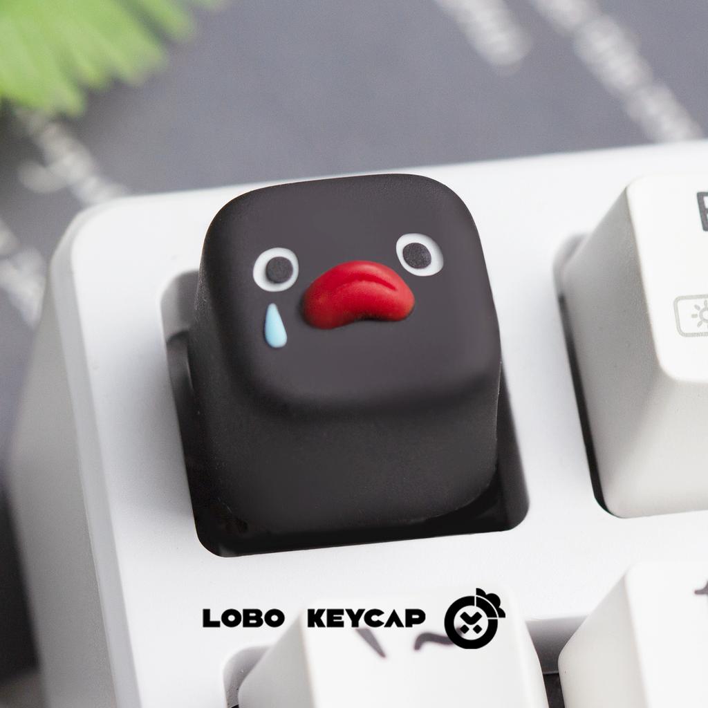 Lobo Pingu Penguin Custom Keycup Cute Anime Peripheral Keyboard Accessories Pvc Machine Keyboard Replaceable Gift For Friend