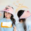 Solar Fan Hat Children's Sun Protection Hat Boys and Girls Summer UV Sky Top Hat Baby Sun Hat