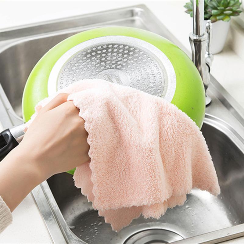 Мягкие абсорбирующие полотенца из микрофибры с антипригарным покрытием для кухни с маслом