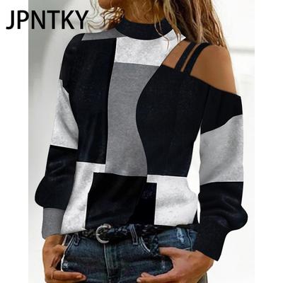 JPNTKY Женская мода повседневные блузки и рубашки с длинным рукавом осень-зима
