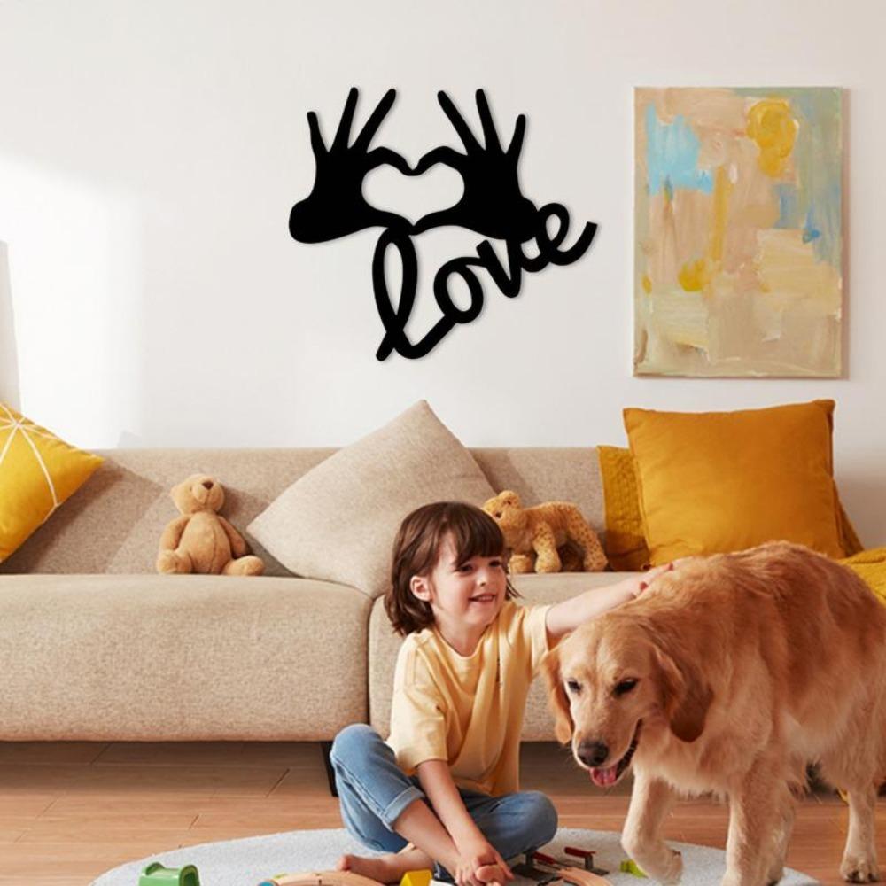 Wall Background Heart Cutouts Wall Hanging Art Wall Silhouette Living Room