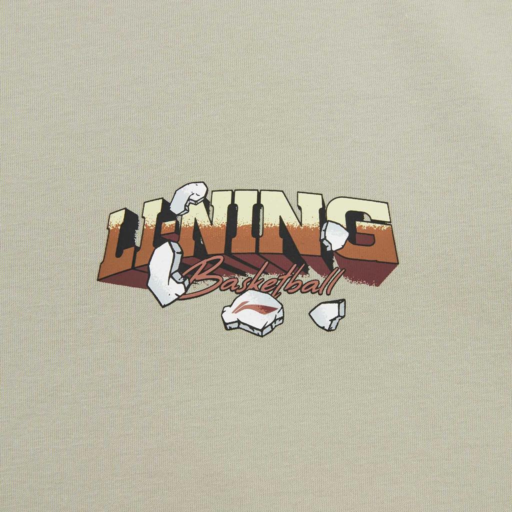 Li-Ning Быстросохнущая Прохладная Антибактериальная Повседневная Футболка с Круглым Вырезом Унисекс Топы ATSW301-5