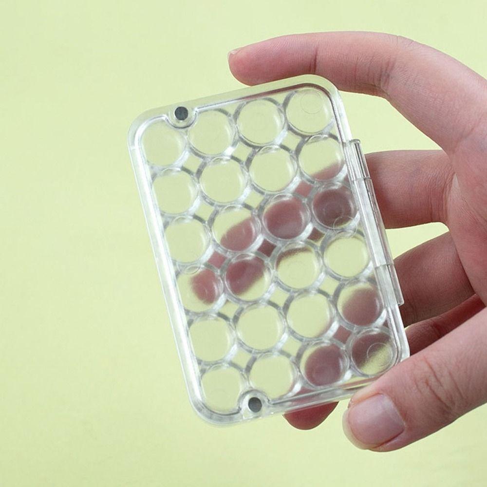 24 ячейки Палитра для акварельных красок Прозрачная коробка для красок Художественные принадлежности Мини-палитра для акварели для дома