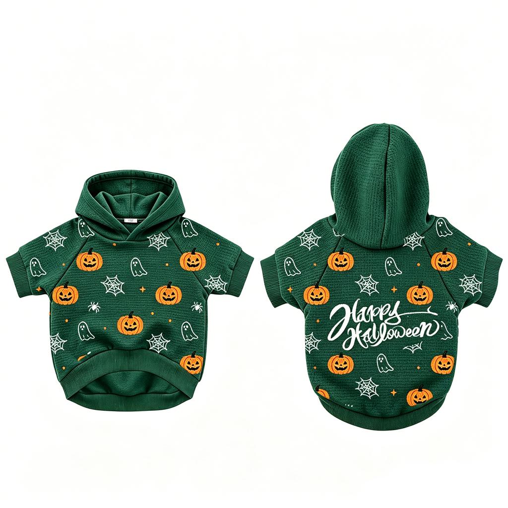 Custom Printed Knit Pet Hoodie for Dogs and Cats, Multicolor