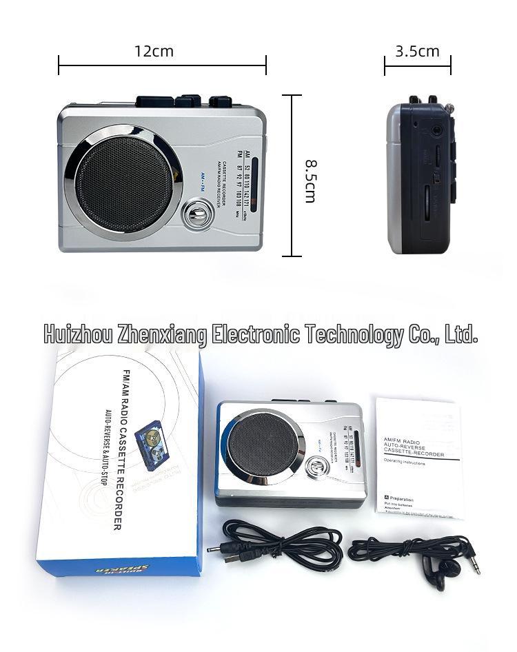 Портативный кассетный плеер Walkman со встроенным динамиком и многодиапазонным радио для прослушивания и воспроизведения на английском языке. Идеально подходит для студентов.
