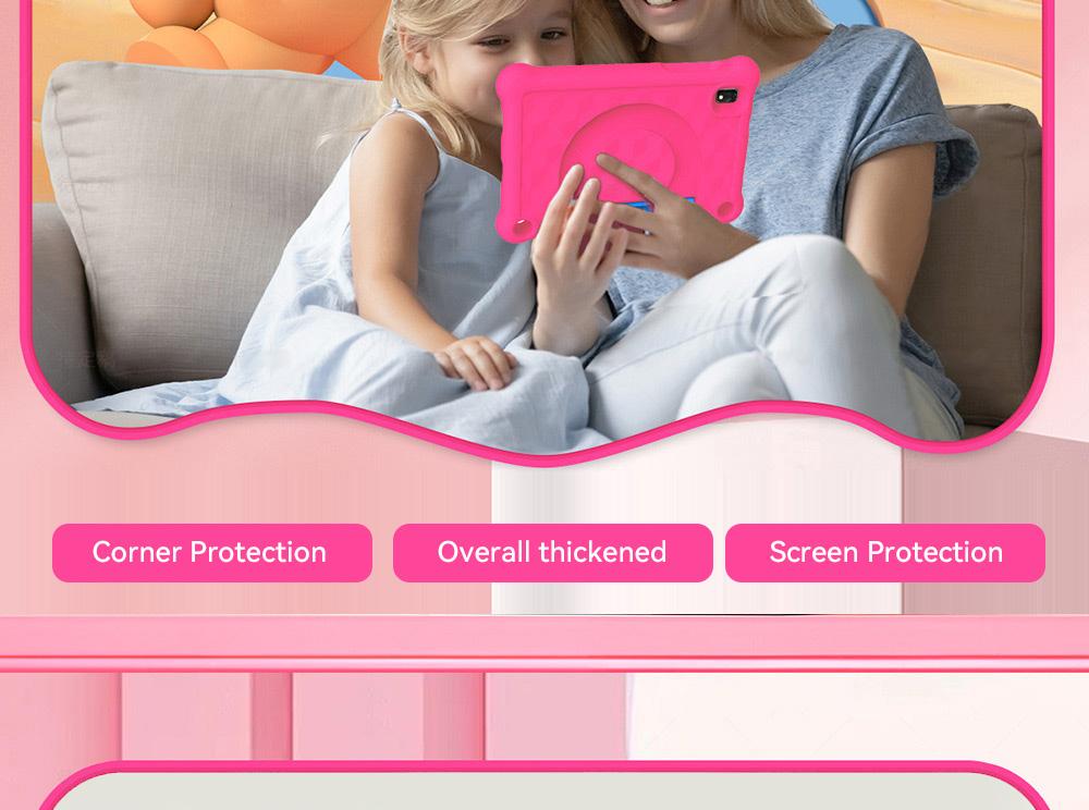 Детский планшет G-tab T7 Pro, 7 дюймов 1024*600 IPS-экран, Android 14, 1,5 ГГц четырехъядерный процессор, 4 ГБ ОЗУ (2 ГБ + 2 ГБ расширение) 64 ГБ ПЗУ