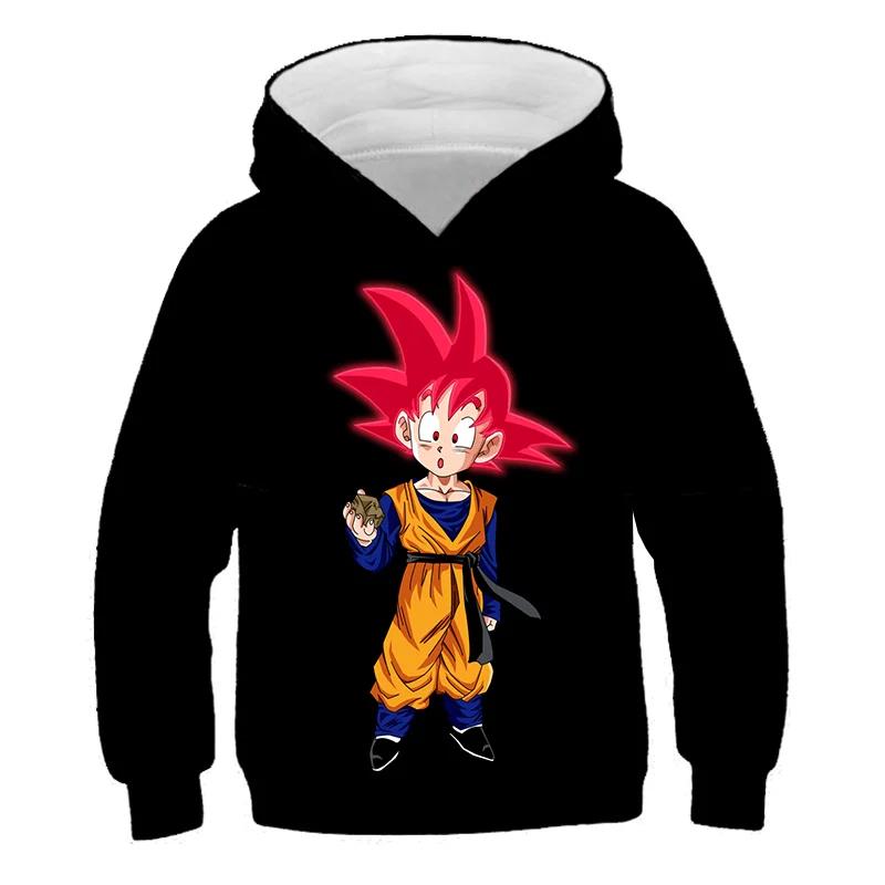 Модная Толстовка Dragon Ball Z Для Мужчин Мальчиков футболка3D Печать Свитшот Свободный Длинный Рукав Весна Осень Гоку Вегета Пуловер
