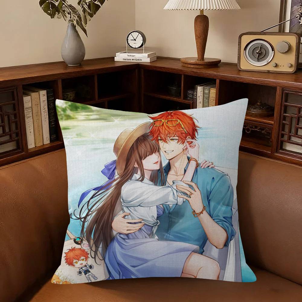 Anime Game Mystic Messenger Pillow Anime Pillow Sofa Bed Head Pillow Cover Cushion Cover Fashion