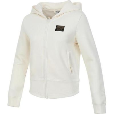 Женская куртка Melody с капюшоном и логотипом на молнии, цвет белый 631072-87