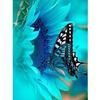 Diamond Painting Blue Butterfly Rhinestone Mosaic Diamond Embroidery Flower Cross Stitch Home Decor