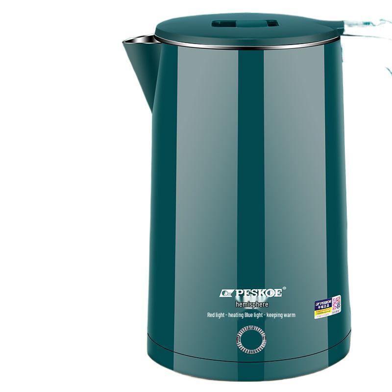 Прочный электрический чайник из нержавеющей стали - большой емкости, с термоизоляцией, термостатический, новая модель для домашнего использования