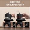 High-end black pottery lazy automatic tea set Yuanshan Kung Fu tea set ceramic household tea cup teapot gift box