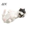 Sleeping Puppy Statue Simulated Dog Model, Realistic Lying French Bulldog Figurine, Mini Ornament PVC Animal Educational Toy for Toddlers Boys